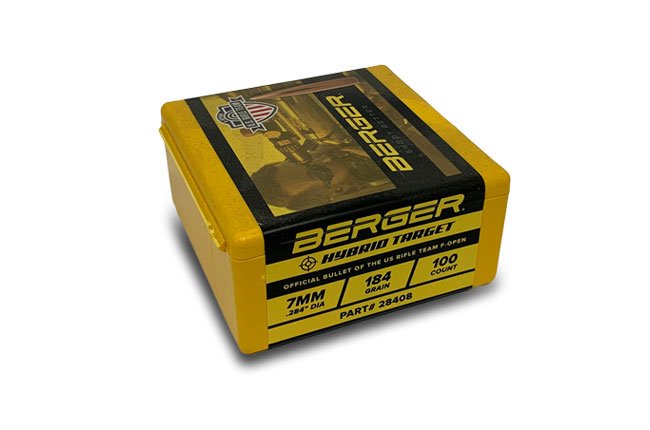 Berger Bullets - 7mm - 184 Grain - Match F-Open Hybrid Target - (100)
