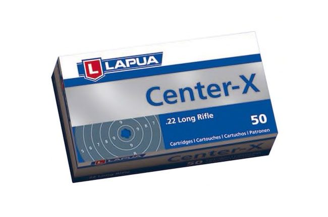 Lapua Center-X Ammunition 22 Long Rifle (50)