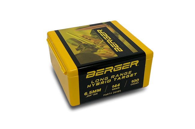 Berger Bullets - 6.5 Caliber - 144 Grain - LR Hybrid Target - (100)