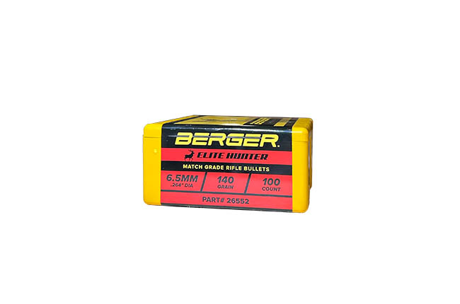 Berger Bullets - 6.5 Caliber - 140 Grain - Elite-Hunter - (100)