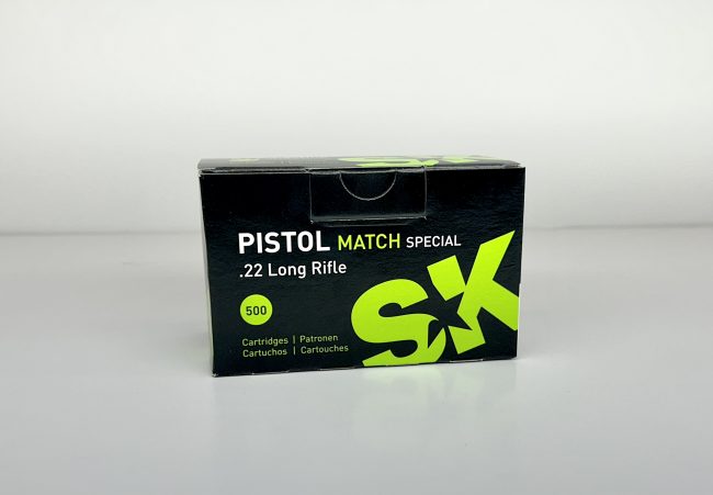 SK Pistol Match Special Ammunition 22 Long Rifle (500)