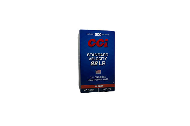 CCI Standard Velocity Ammunition 22 Long Rifle (500)