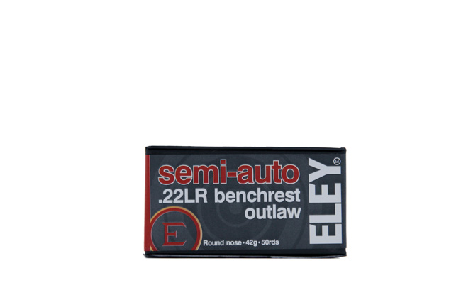 ELEY semi-auto benchrest outlaw Ammunition 22 Long Rifle (500