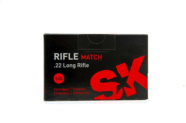 SK Rifle Match Ammunition 22 Long Rifle (500)